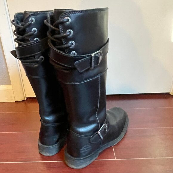 Harley Davidson Women's Kirtland Riding Boot - Black Knee High Leather - Picture 5 of 13